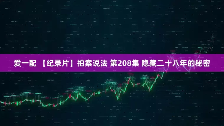 爱一配 【纪录片】拍案说法 第208集 隐藏二十八年的秘密